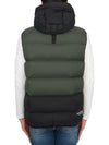 Logo Patch Hoodie Padding Vest Green - MOOSE KNUCKLES - BALAAN 8