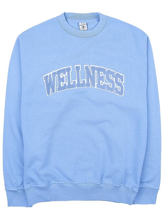 Wellness Sweatshirt WELLNESS BOUCLE CREWNECK HYDRANGEA WHITE - SPORTY & RICH - BALAAN 10