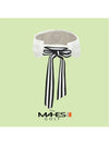 Logo sun cap visor white orange label high top ribbon sun cap EC00704 - MAHES - BALAAN 3