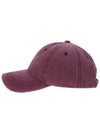 Mugung Embroidered Pigment Ball Cap Wine - ULKIN - BALAAN 4