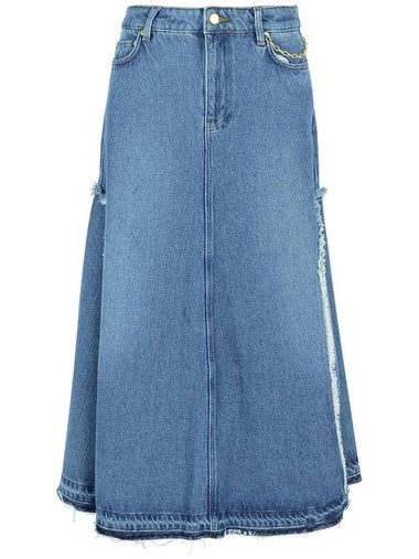 Ganni Blue Denim Skirt - GANNI - BALAAN 1