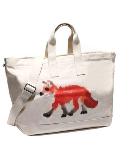 Wild Animal Tote Bag Cream - MAISON KITSUNE - BALAAN 2