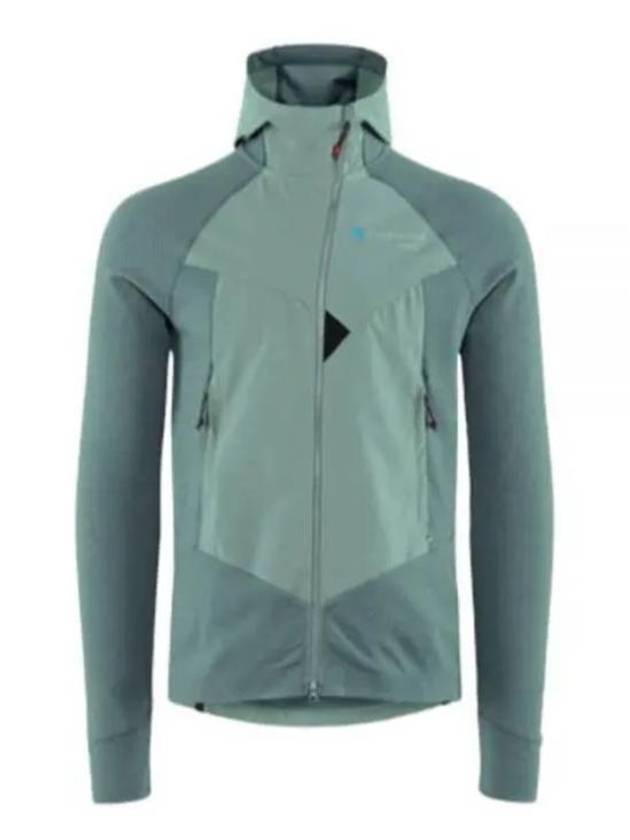 Men's Hugin Zip Up Hoodie Jade Green Frost Green - KLATTERMUSEN - BALAAN 2