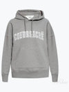 Coeur Sacre Embroidered Lettering Logo Hoodie Grey - AMI - BALAAN 2