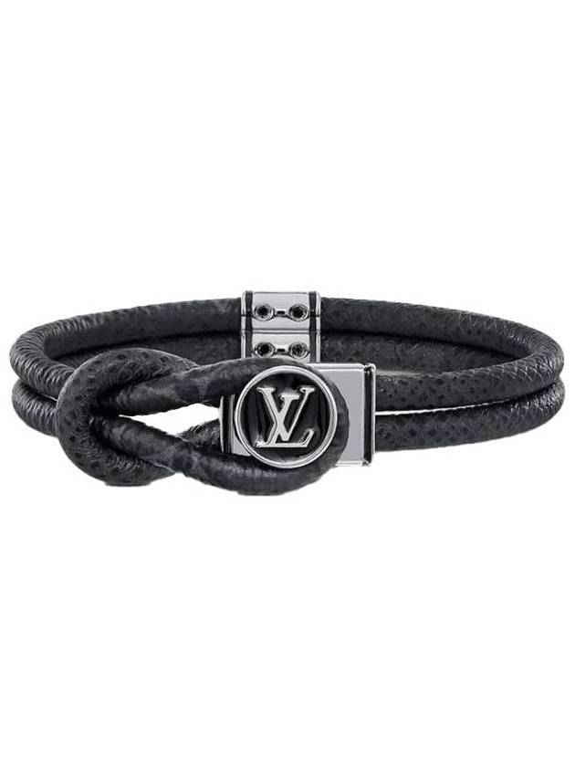 Loop It Monogram Eclipse Bracelet Black - LOUIS VUITTON - BALAAN 1