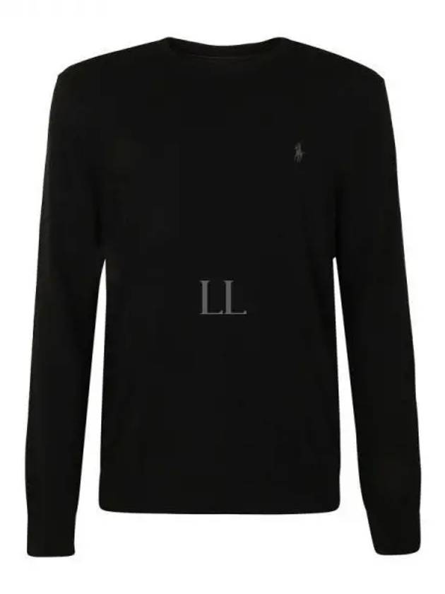 Logo Basic Pullover Knit Top Black - POLO RALPH LAUREN - BALAAN 2