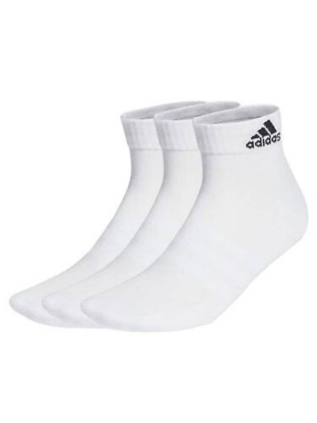 Cushion Ankle Socks 3 Pairs White - ADIDAS - BALAAN 2