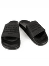 Men's Logo Rubber Slippers Black - MAISON MARGIELA - BALAAN.