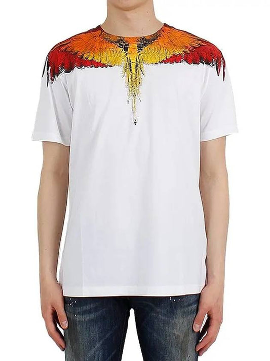 Multi-Bird Wings Short Sleeve T-Shirt White - MARCELO BURLON - BALAAN 2