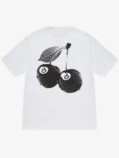 Cherries Short Sleeve T-Shirt White - STUSSY - BALAAN 2