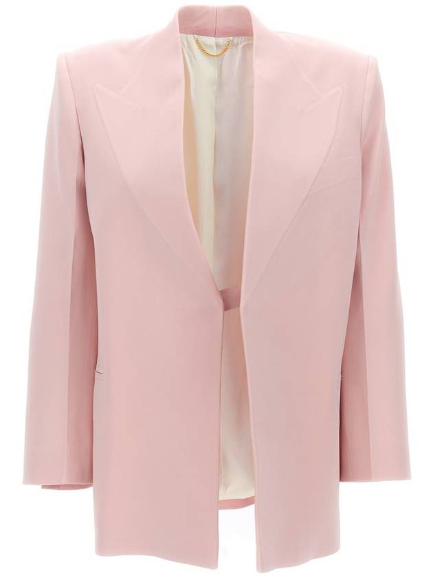 Victoria Beckham Single-Breasted Blazer Jacket - VICTORIA BECKHAM - BALAAN 1