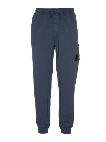 Compass Patch Cotton Track Pants Avio Blue - STONE ISLAND - BALAAN 2