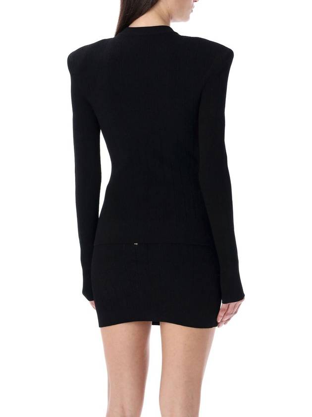 Button detail knit top black - BALMAIN - BALAAN 3