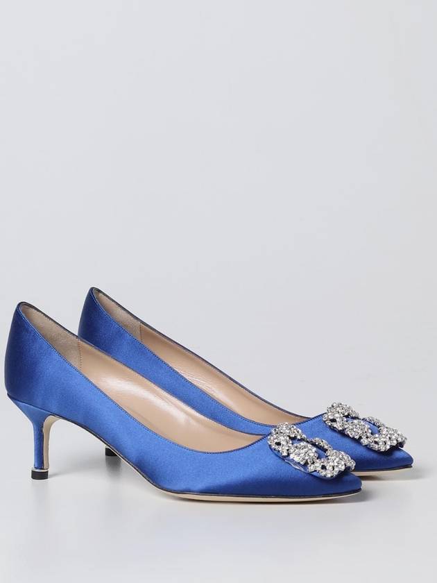 Hangisi Manolo Blahnik d&eacute;collet&eacute; in satin - MANOLO BLAHNIK - BALAAN 2