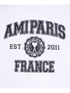 Logo Print Sweatshirt White - AMI - BALAAN 4