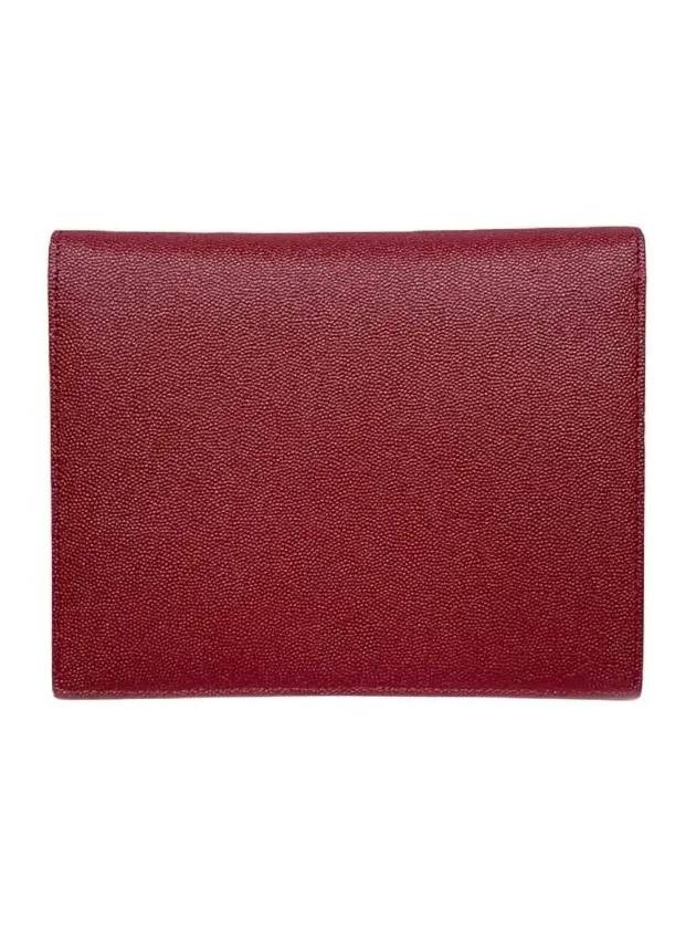 Envelope Uptown Baby Clutch Bag Burgundy - SAINT LAURENT - BALAAN 6