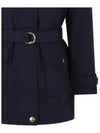 Kids Belted Hooded Jacket Navy C16433 859 - CHLOE - BALAAN 4