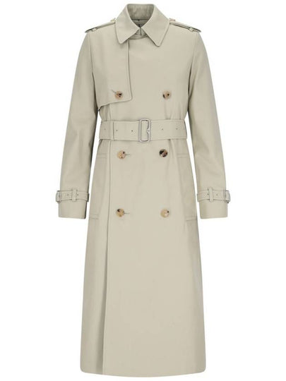 Cotton Blend Trench Coat Ivory - BURBERRY - BALAAN 2