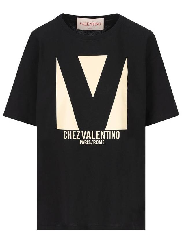 Valentino Garavani T-shirts and Polos Black - VALENTINO - BALAAN 1