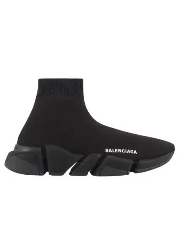 WoMen's Speed 2 0 Recycled Knit High Top Sneakers Black - BALENCIAGA - BALAAN 3