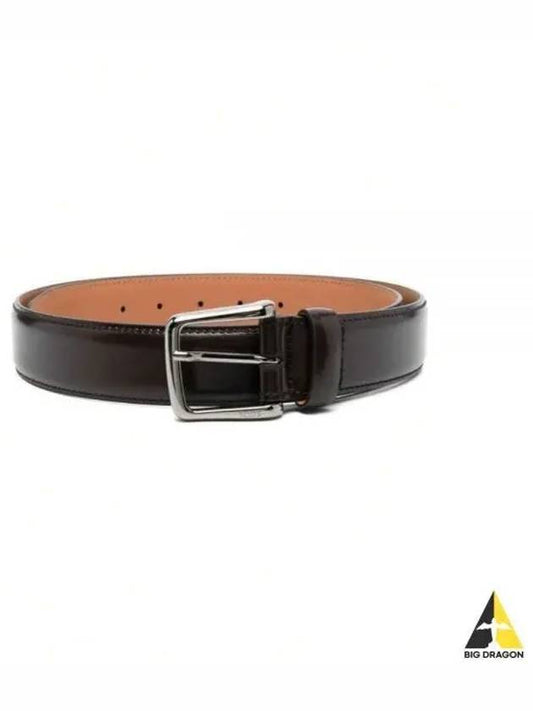 Men's Metal Buckle Leather Belt Brown - TOD'S - BALAAN 2