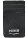 4 Stitch Leather Card Wallet Black - MAISON MARGIELA - BALAAN 3