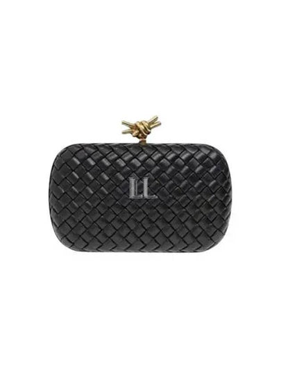 Knot Minaudiere Pouch Bag Black - BOTTEGA VENETA - BALAAN 2