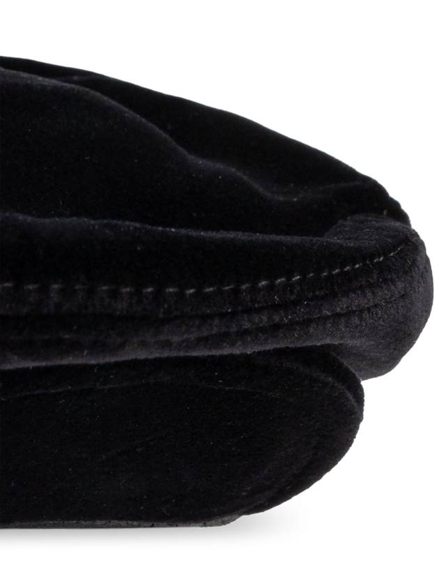 Dolce & Gabbana Velvet Flat Cap, Men's, Black - DOLCE&GABBANA - BALAAN 4