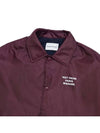 Drold Monsieur Men's LE VESTE POLAIRE Slogan Collar Jacket Burgundy CJT158 PA010 BX - DROLE DE MONSIEUR - BALAAN 3