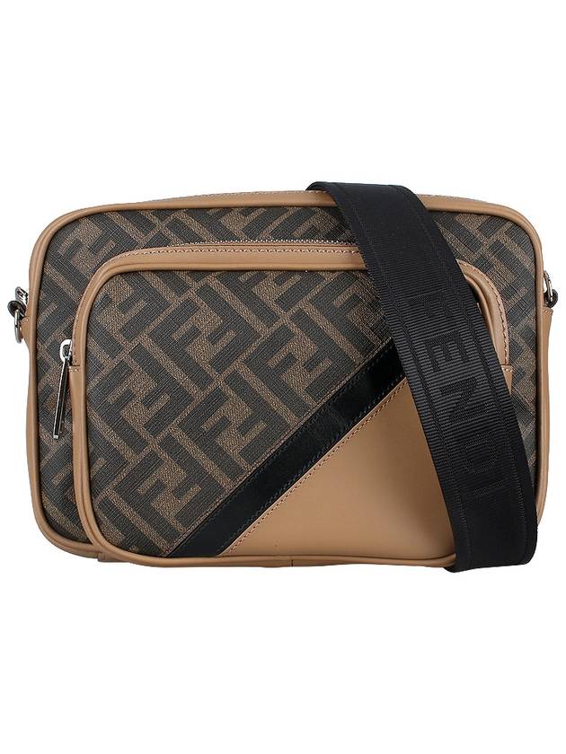 Diagonal Duo Camera Cross Bag Brown - FENDI - BALAAN 3