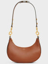 Logo Embroided Medium Shoulder Bag Brown - CELINE - BALAAN 3