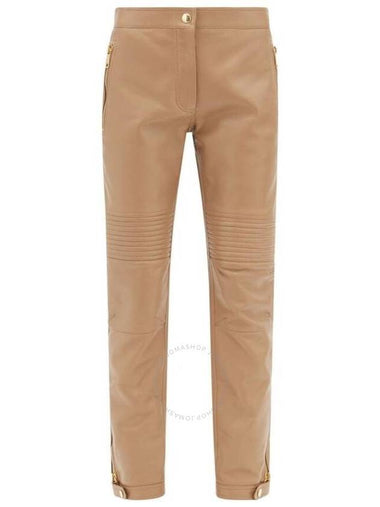 Burberry Camel Christy Leather Skinny Trousers Brand Size 6 US Size 4 - BURBERRY - BALAAN 1