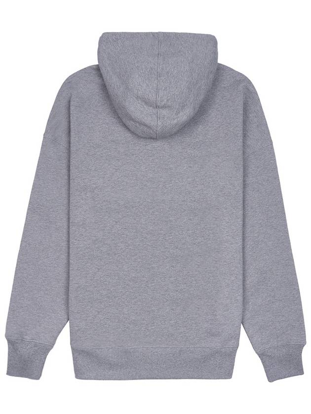 Coeur Sacre Embroidered Lettering Logo Hoodie Grey - AMI - BALAAN 3