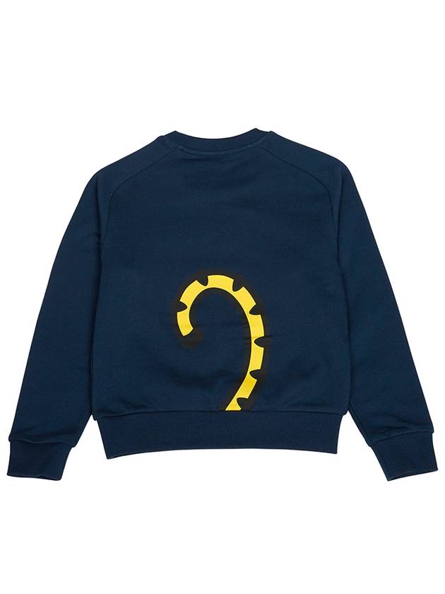 Kids Tiger Logo Print Sweatshirt Marine - KENZO - BALAAN 3