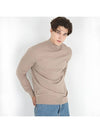 Traverto basic semi-polar knit BEIGE - GOLD PERCENT - BALAAN 2