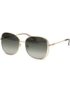 Eyewear Oval Metal Sunglasses Rose Gold - BALLY - BALAAN 1