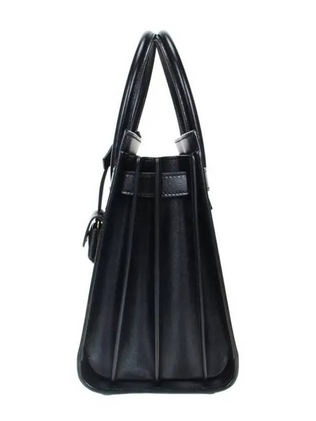 Sac De Jour Small Smooth Leather Baby Tote Bag Black - SAINT LAURENT - BALAAN 4