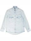 Light blue denim overshirt G330WP021 A2 - GOLDEN GOOSE - BALAAN 1