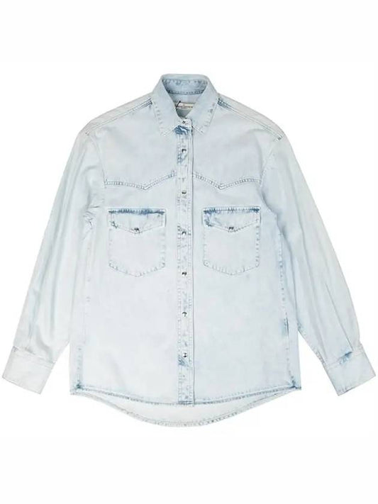 Light blue denim overshirt G330WP021 A2 - GOLDEN GOOSE - BALAAN 1