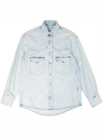 Light blue denim overshirt G330WP021 A2 - GOLDEN GOOSE - BALAAN 1