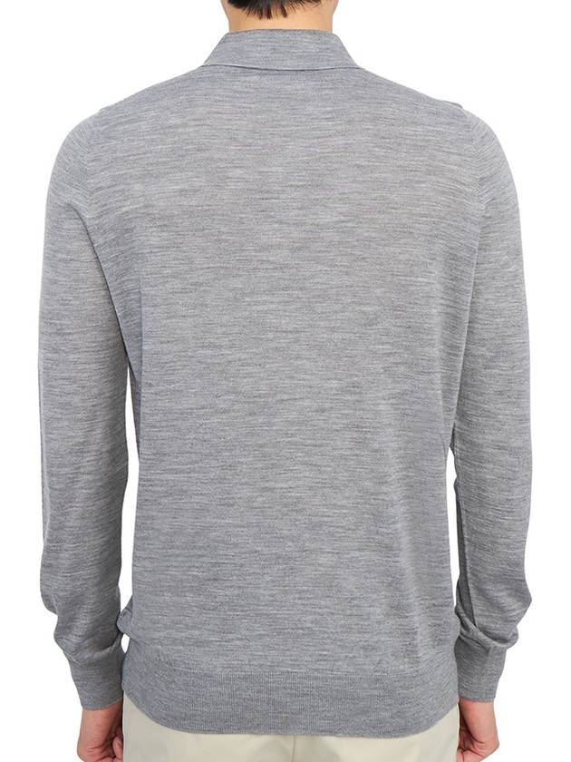 Men's Collar Knit Top Gray - JOHNSTONS OF ELGIN - BALAAN 5