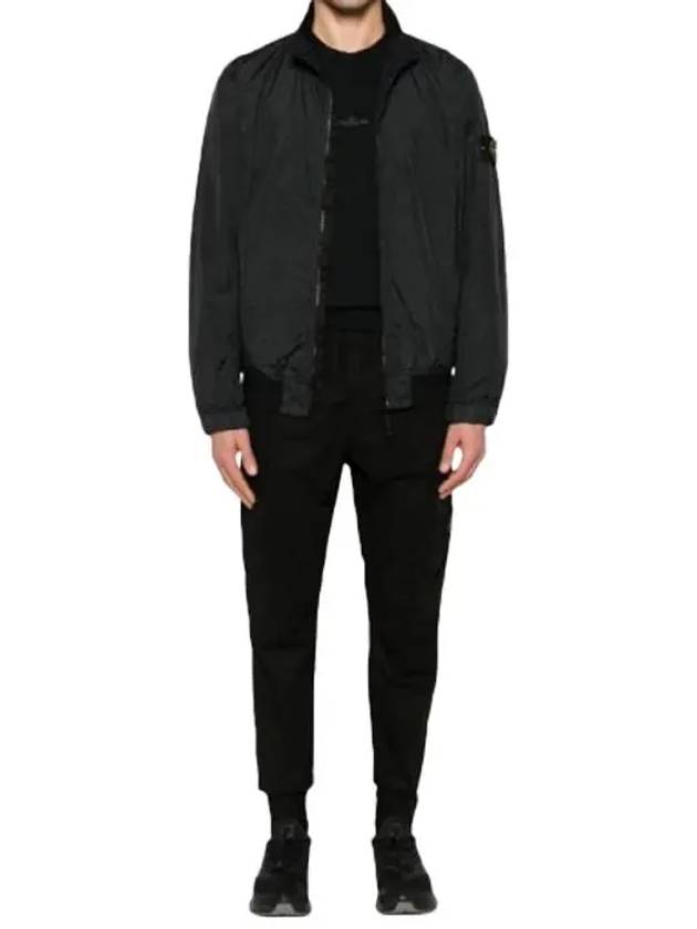 Crinkle Reps Wappen Bomber Jacket Black - STONE ISLAND - BALAAN 6