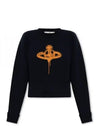 Spray ORB Logo Sweatshirt Navy - VIVIENNE WESTWOOD - BALAAN 2