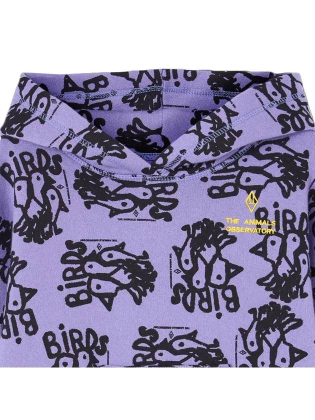 Kids Bird All over Hoodie Purple F24024 226FK - THE ANIMALS OBSERVATORY - BALAAN 4