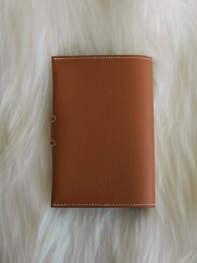 R.M.S Passport Holder Evercolor & Palladium Gold - HERMES - BALAAN 3