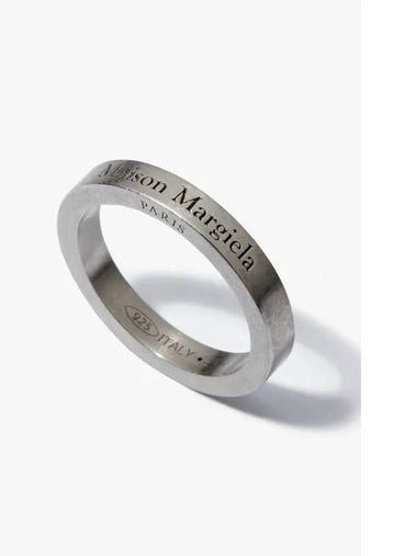 Logo engraved ring silver - MAISON MARGIELA - BALAAN 1