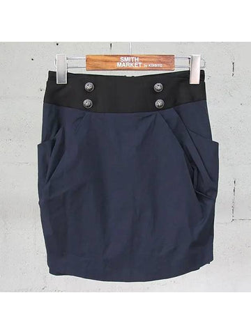 Smith Market Navy Skirt Women s Clothing - SYSTEM - BALAAN 1