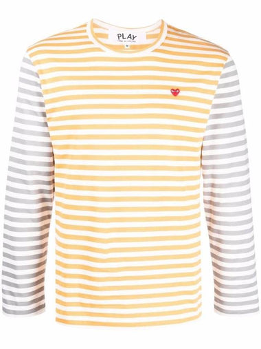 Men's LOGO STRIPED LONG SLEEVE T Shirt P1T3182 - COMME DES GARCONS - BALAAN 1