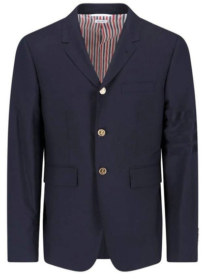 Plain Weave Suiting 4 Bar Classic Sport Jacket Dark Blue - THOM BROWNE - BALAAN 2