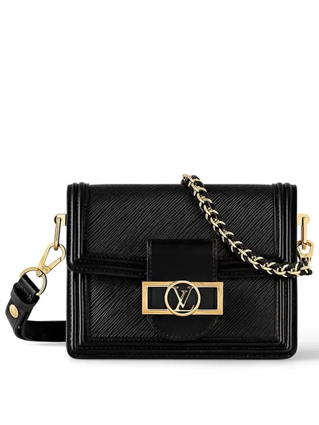 Mini Dauphine Leather Shoulder Bag Black - LOUIS VUITTON - BALAAN 2